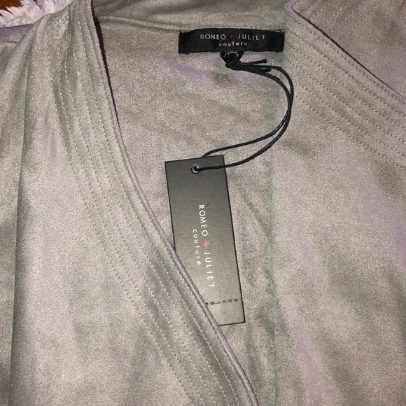 NWT Romeo & Juliet Couture Suede Vest - Picture 2 of 3